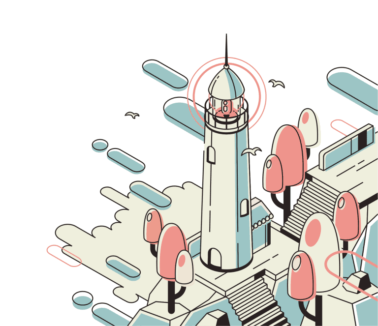 lighthouse guiding beacon