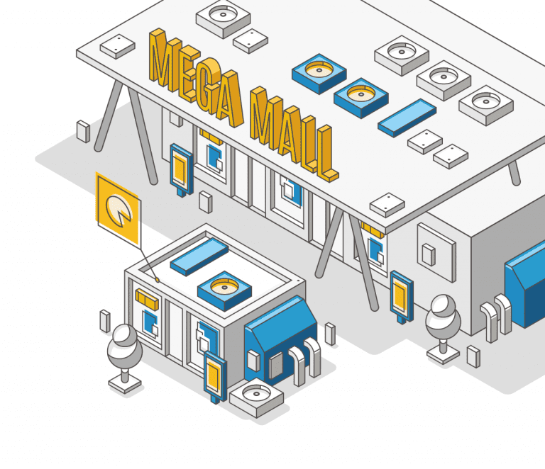 medium sized business isometric illustration