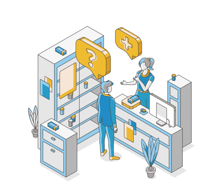 small business isometric illustration