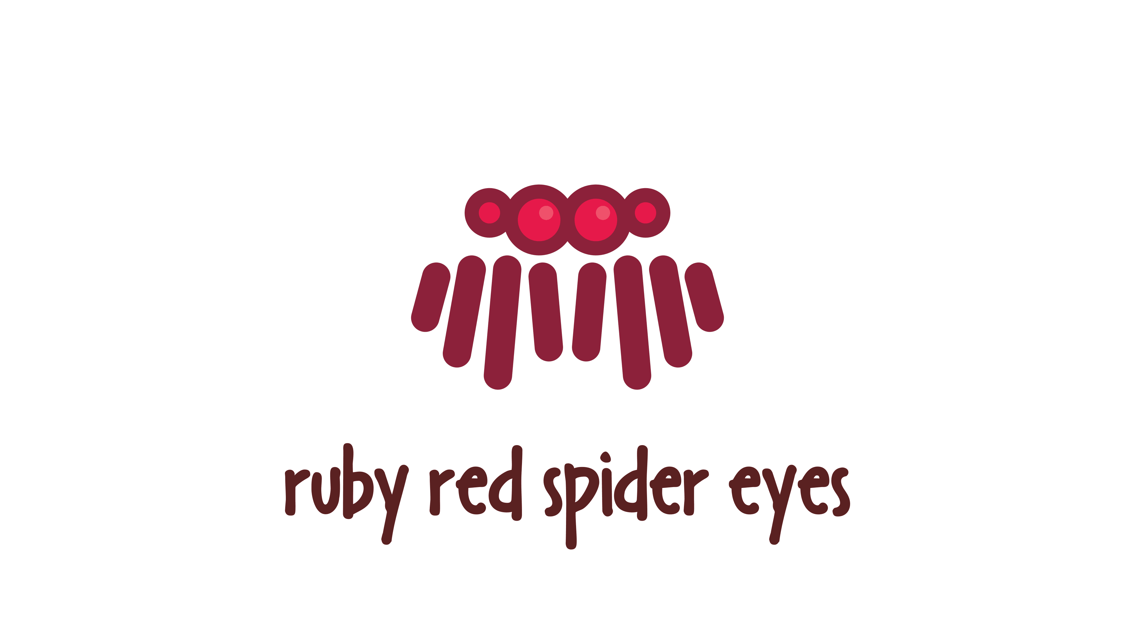 ruby red spider eyes jewelry logo