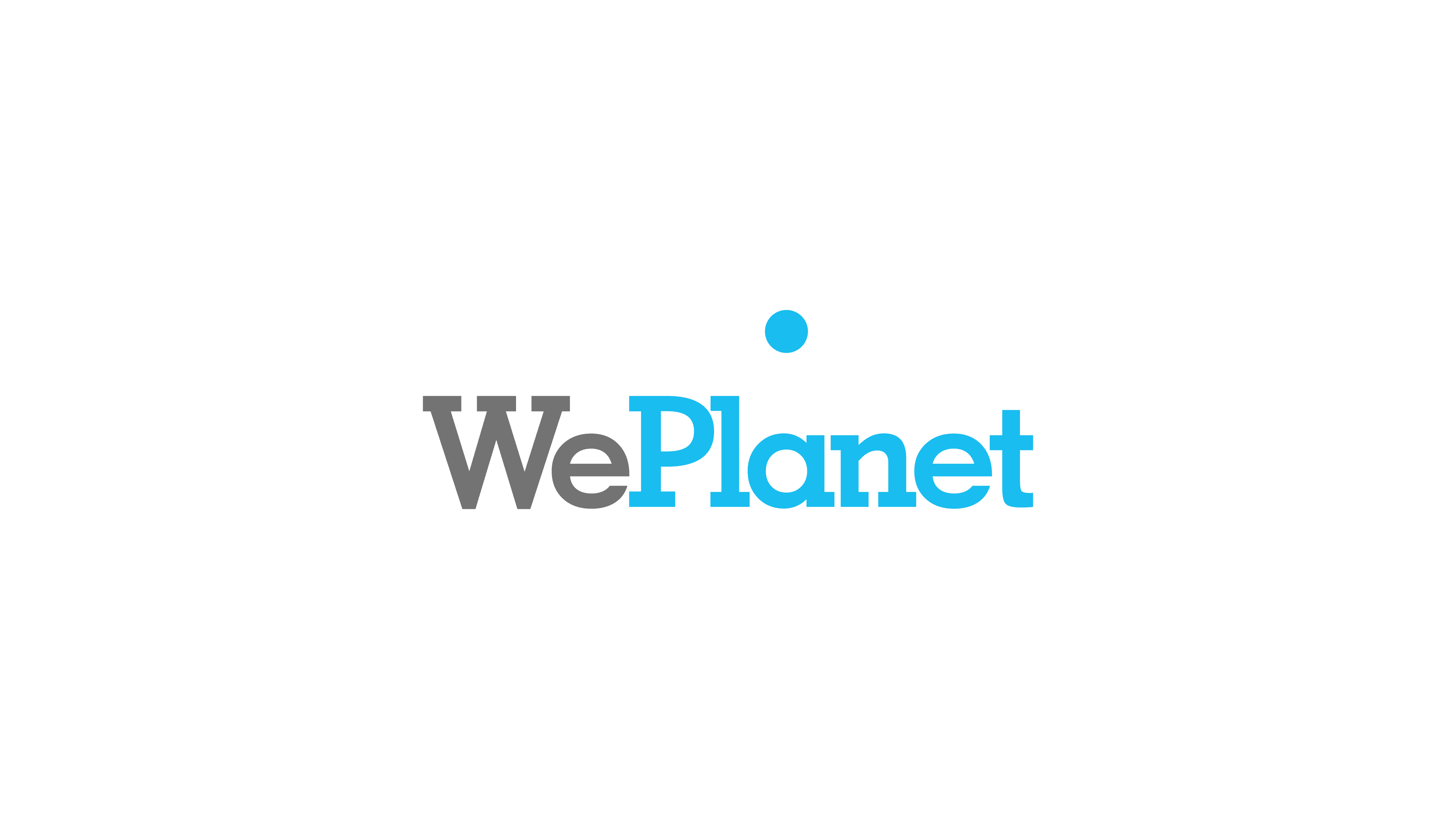 We Planet pale blue dot logo