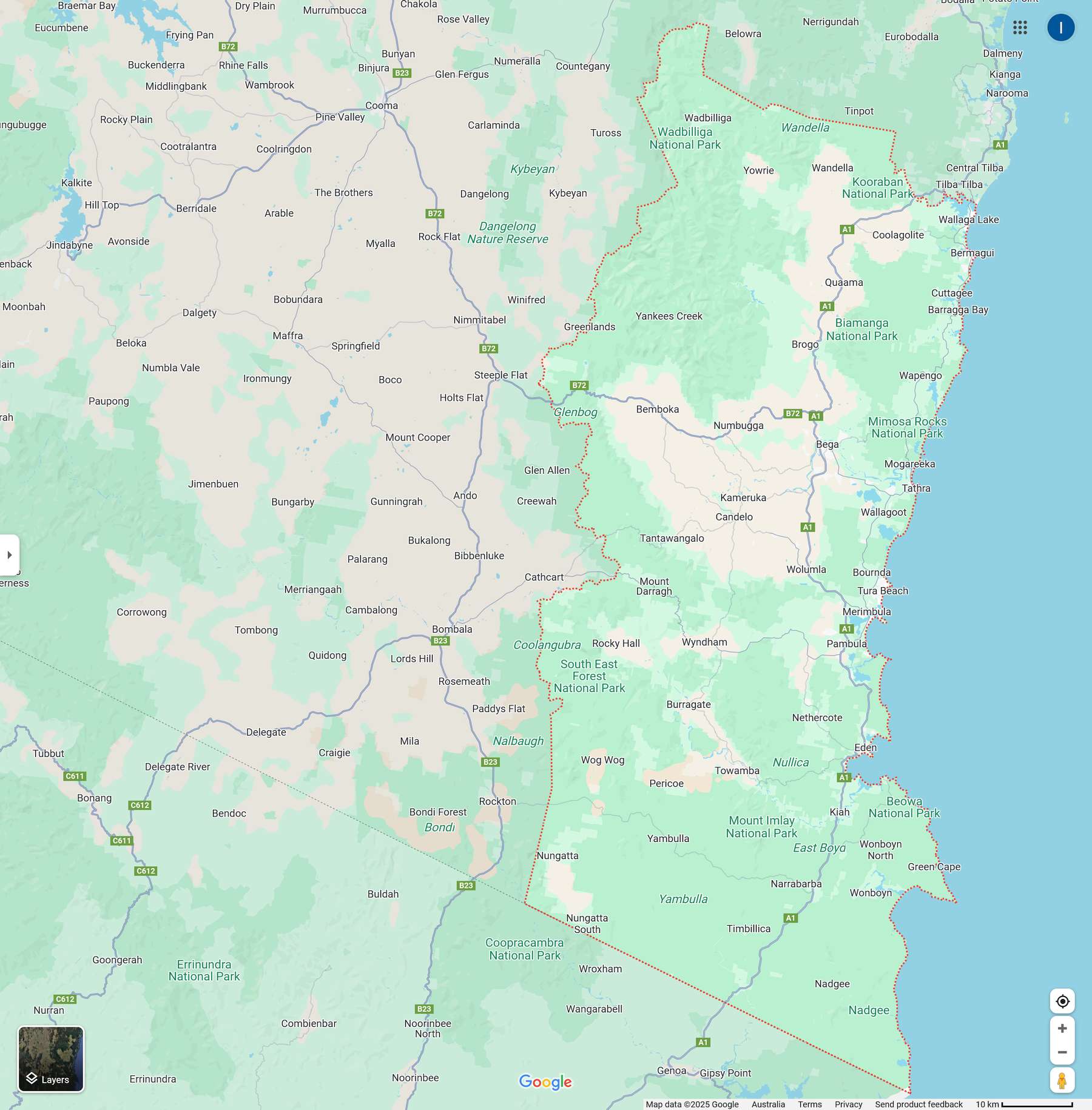 Sapphire Coast Logo Design Bega Valley - google maps