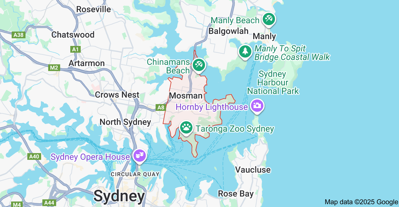 Mosman logo design google map
