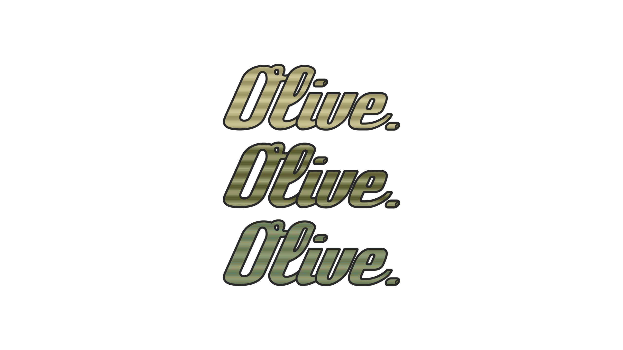 Olive magazine logo colours